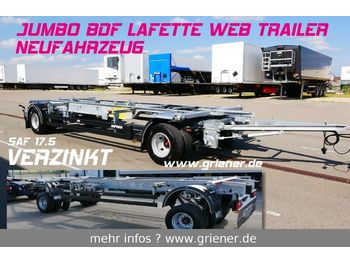 Web-Trailer WFZ/W 18 / JUMBO LAFETTE BDF 7,15/7,45 /17,5 SAF  - Konteynır taşıyıcı/ Yedek karoser römork