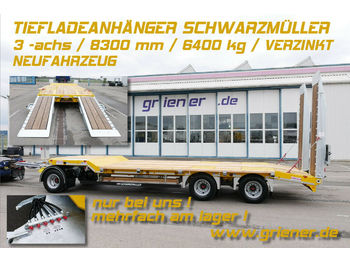 Yeni Alçak çerçeveli platform römork Schwarzmüller G SERIE/ TIEFLADER / RAMPEN /BAGGER  6340 kg: fotoğraf 1