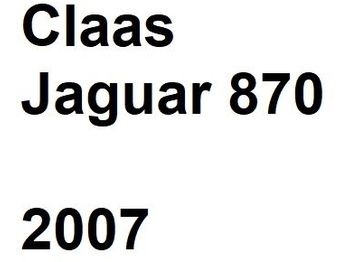 Biçerdöver CLAAS Jaguar 870: fotoğraf 1