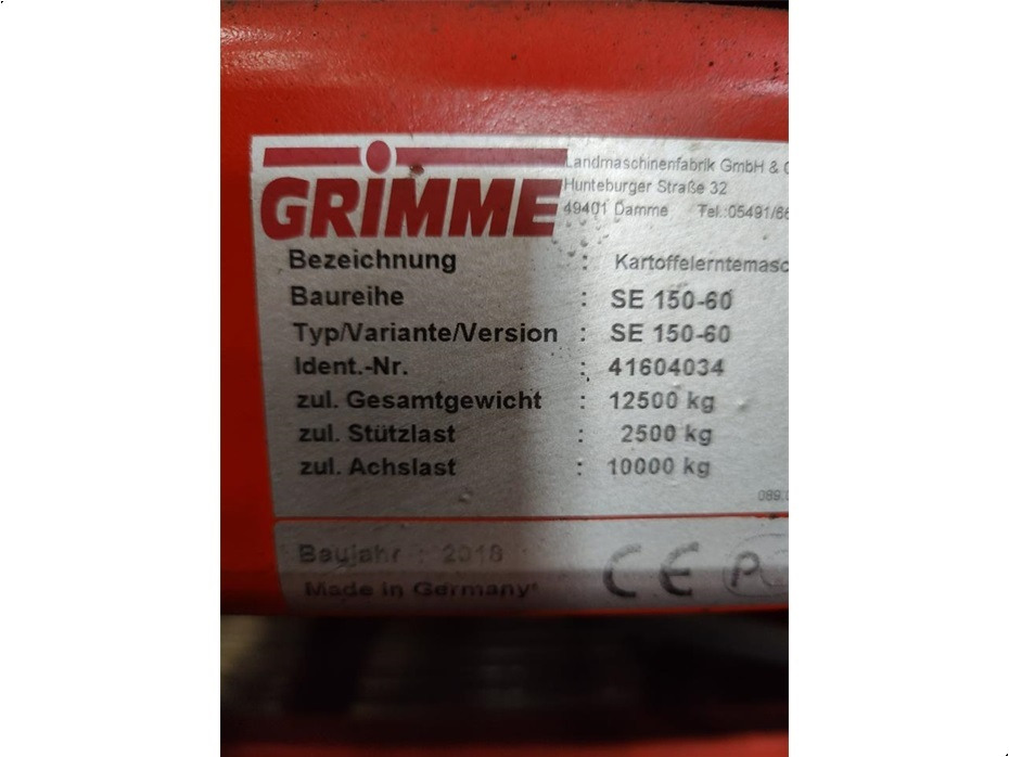 Grimme
SE150-60UB-XXL finansal kiralama Grimme
SE150-60UB-XXL: fotoğraf 9