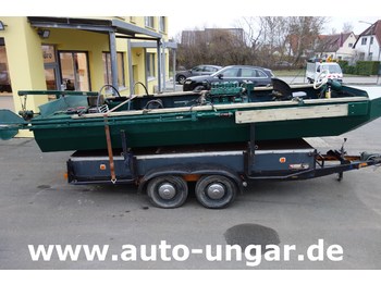 Traktör Mulag Mähboot mit Heckmäher Volvo-Penta  Diesel Mulag - Gödde - Berky inkl. Anhänger: fotoğraf 3