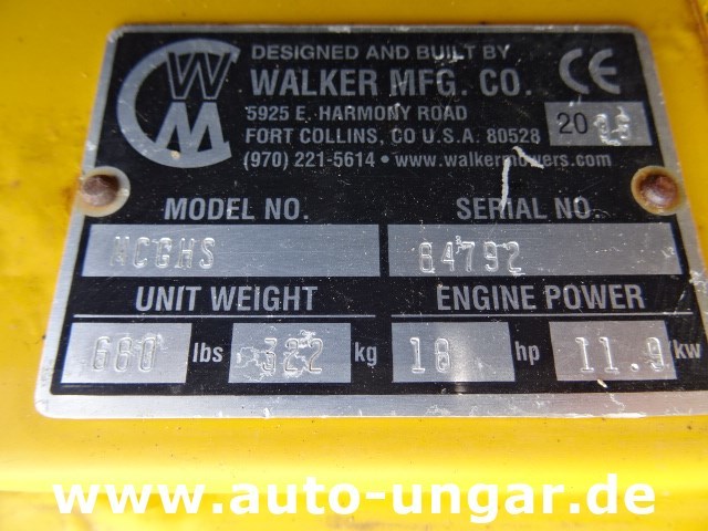 Çim biçme makinesi Walker MC GHS Benzin Mäher 16PS ZeroTurn: fotoğraf 8