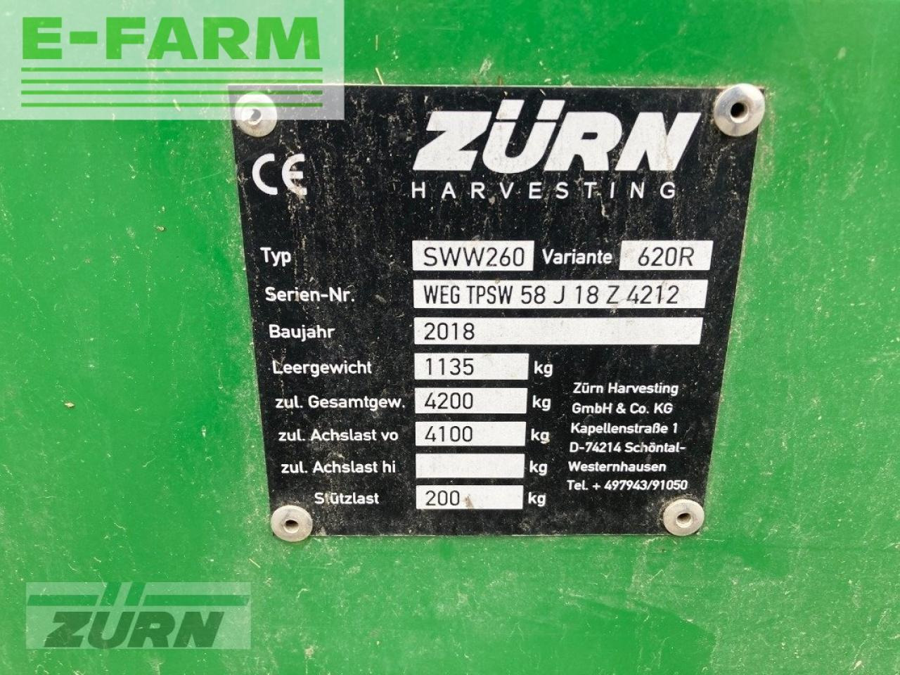 Traktör Zürn premium flow 620 pf 6,10 m: fotoğraf 21