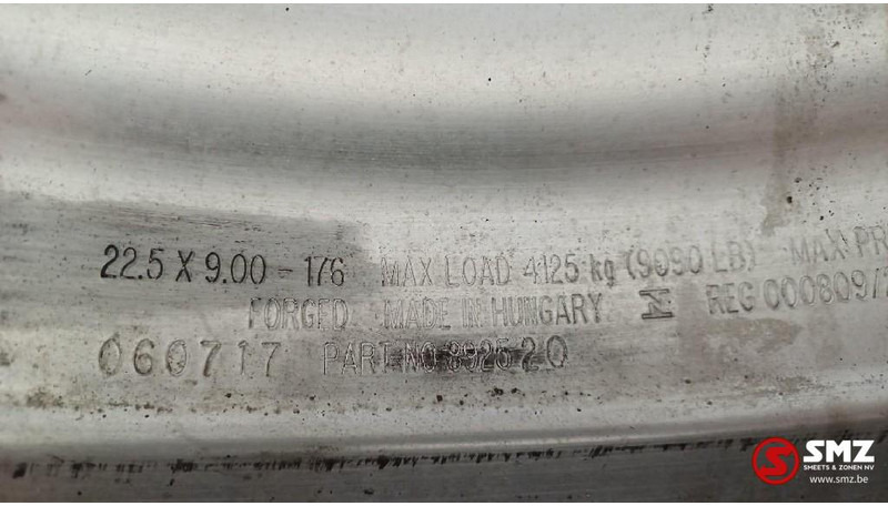Jant - Kamyon Diversen Occ set Alcoa aluminiumvelgen 9,00x22,5: fotoğraf 5