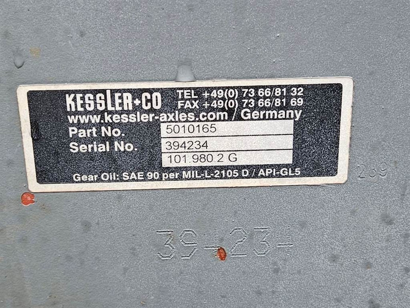 Aks ve yedek parça - İş makinaları Liebherr LH80-5010165-Kessler+CO 101.980.2G-Axle/Achse: fotoğraf 8
