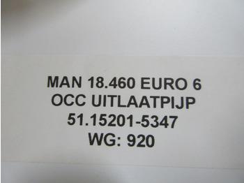 Egzoz sistemi - Kamyon MAN 18.460 51.15201-5347 OCC UITLAATPIJP EURO 6: fotoğraf 4