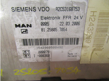 Elektrik sistemi - Kamyon MAN TGL ELECTRONIC FFR UNIT P/NO 81.25805.7054: fotoğraf 2