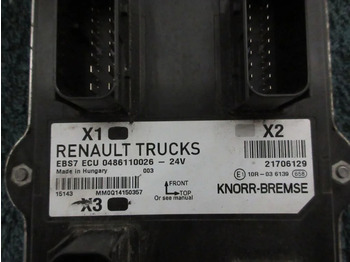 Elektrik sistemi - Kamyon Renault 7421706129 7421924965 EBS7 ECU Regeleenheid RENAULT T 460 EURO 6: fotoğraf 4