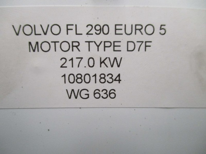 Motor - Kamyon Volvo 10801834 D7F 217.0KW MOTOR EURO 5: fotoğraf 6