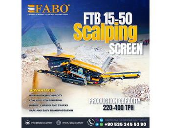 FABO FTB-1550 MOBILE SCALPING SCREEN | AVAILABLE IN STOCk - Mobil konkasör tesisi: fotoğraf 1