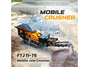 FABO FTJ 11-75 MOBILE JAW CRUSHER 150-300 TPH | AVAILABLE IN STOCK - Mobil konkasör tesisi: fotoğraf 1