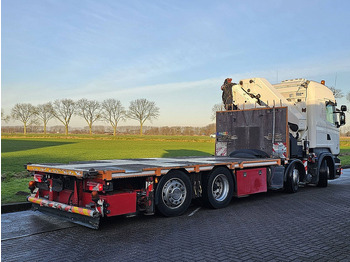Sal/ Açık kasa kamyon, Vinçli kamyon Scania R490: fotoğraf 3