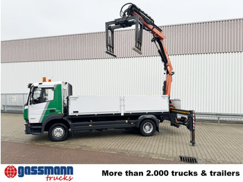 Sal/ Açık kasa kamyon, Vinçli kamyon Mercedes-Benz Atego 1223 L 4x2 mit Heckkran Atlas 88.3-A2L,: fotoğraf 2