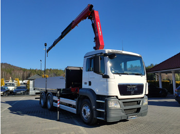 Sal/ Açık kasa kamyon, Vinçli kamyon MAN TGS 26.360 6x4: fotoğraf 3