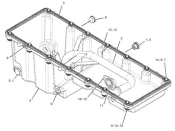 Yağ karteri CATERPILLAR