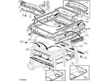 Kabin ve iç mekan JOHN DEERE