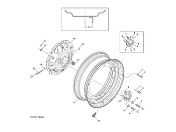 Lastikler ve jantlar JOHN DEERE