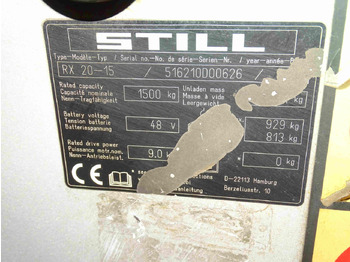 Elektrikli forklift STILL RX20-15: fotoğraf 2