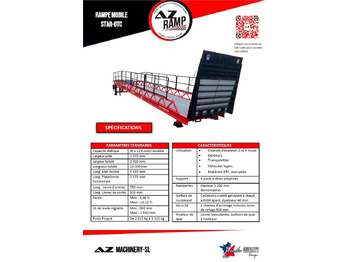 Yeni Yükleme rampası Loading Ramp with with hydraulic folding bridge -  AZ RAMP - STAR-OTC- 8T. 8 ton capacity: fotoğraf 4