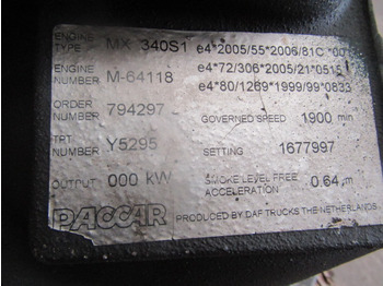 Motor ve yedek parça - Kamyon DAF XF 105 460 (MX340SI) TIMING GEARS P/NO 1678970/1641617 (2 AVAILABLE): fotoğraf 4