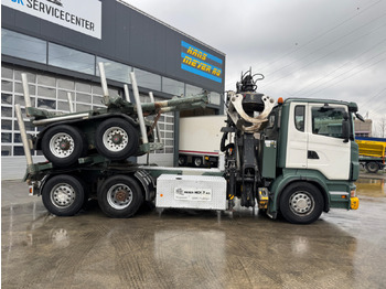 Tomruk kamyonu SCANIA R480 6x2 Loglift F265 mit Dolly: fotoğraf 4