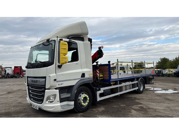 Sal/ Açık kasa kamyon, Vinçli kamyon DAF CF 410: fotoğraf 2