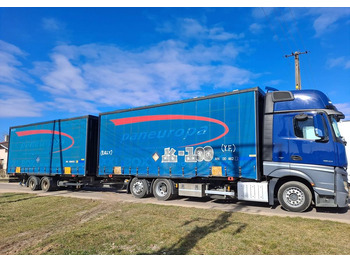 Tenteli kamyon Mercedes-Benz Actros 2542 zestaw jumbo 7,70: fotoğraf 2