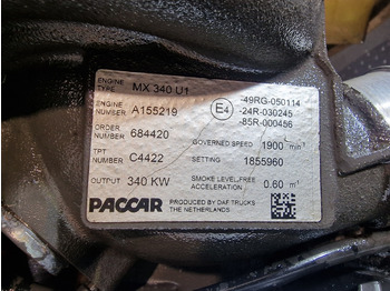 Motor - Kamyon DAF MX340U1 EUR5 XF106.460 Engine (Truck): fotoğraf 2 Motor - Kamyon DAF MX340U1 EUR5 XF106.460 Engine (Truck): fotoğraf 2