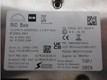 Elektrik sistemi - Kamyon MAN 81.25812-7067 // RIOBOX MAN 18.250 EURO 6 MODEL 2024: fotoğraf 4