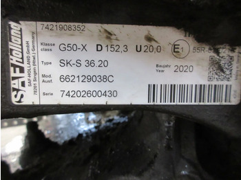 Beşinci teker - Kamyon SAF G50-X D152.3 U20.0 SK-S 36.20 G50-X D152.3 U20.0 SK-S 36.20 VOLVO FH 460 EURO 6 MODEL 2021: fotoğraf 5