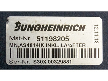 Yönetim bloku - Malzeme taşıma ekipmanı Jungheinrich 51159321 | Rij/hef regeling drive/lifting controller AS4814Ik Index: fotoğraf 3 Yönetim bloku - Malzeme taşıma ekipmanı Jungheinrich 51159321 | Rij/hef regeling drive/lifting controller AS4814Ik Index: fotoğraf 3