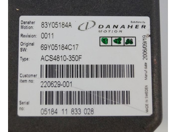 Yönetim bloku - Malzeme taşıma ekipmanı Toyota/BT 220629-001 | Danaher motion AC Superdrive motor controller 83Y05184A A: fotoğraf 2 Yönetim bloku - Malzeme taşıma ekipmanı Toyota/BT 220629-001 | Danaher motion AC Superdrive motor controller 83Y05184A A: fotoğraf 2