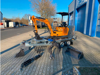 Mini ekskavatör, Römork Minibagger BK1500JS + Anhänger *INKL.19% MWST*BERGER KRAUS*KUBOTA*JOYSTICK*ZUBEHÖRPAKET*SOFORT!*: fotoğraf 2