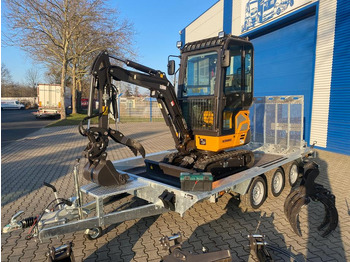 Mini ekskavatör, Römork Minibagger BK2000NKSR + Tieflader + Zubehör *INKL.19% MWST*BERGER KRAUS*KUBOTA* KLIMA*SCHWENKARM*VERSTELLFAHRWERK*: fotoğraf 4