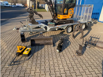 Mini ekskavatör, Römork Minibagger BK2000NKSR + Tieflader + Zubehör *INKL.19% MWST*BERGER KRAUS*KUBOTA* KLIMA*SCHWENKARM*VERSTELLFAHRWERK*: fotoğraf 2