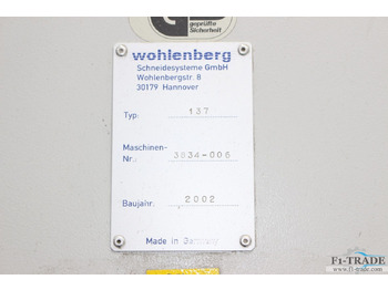 Kağıt kesme makinesi Wohlenberg 137 CUT-Tec: fotoğraf 5