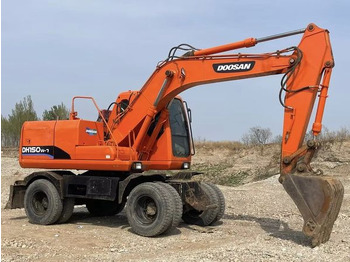 Tekerlekli ekskavatör Wheel Digging Crawler Excavator Used Doosan150W Dh150W Dh150W-7 / Second-Hand Korea Engine Doosan Dh 150 150W-7 Doosan150: fotoğraf 2