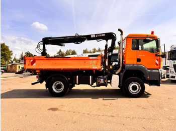 Damperli kamyon, Vinçli kamyon MAN TGA 18.310 Kipper - Kran 4x4: fotoğraf 5