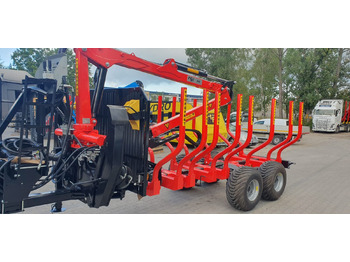 Orman römorku HYDROFAST Przyczepa leśna / Timber trailer /  Holzanhänger /  Remorque à bois  / Remolque para madera: fotoğraf 4