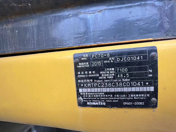 Paletli ekskavatör Komatsu PC 70-8: fotoğraf 5