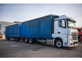 Tenteli kamyon Mercedes ACTROS 2548-6x2+VOITH: fotoğraf 2