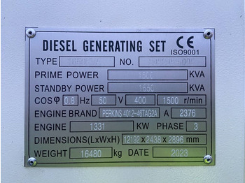 Elektrikli jeneratör Perkins 4012-46TAG2A - 1.650 kVA Generator - DPX-19823: fotoğraf 5