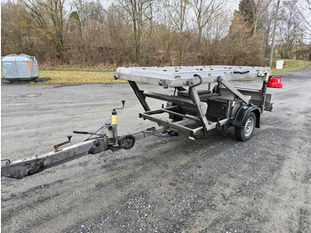 Römork Trebbiner 5-farbig Horizont VWT Verkehrsleittafel Verkehrswarnanhänger Verkehrsleitanhänger Verkehrssicherungsanhänger Nissen Absperrtafel: fotoğraf 4
