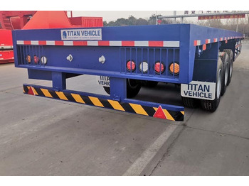 Yeni Açık/ Sal dorse TITAN 3 Axle Extendable Flatbed Trailers for Sale in Angola: fotoğraf 4