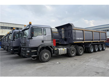Yeni Damperli dorse nakliyatı için dökme maddeler TITAN 4 Axle 80 Ton Dump Trailer for Sale In Cameroon: fotoğraf 4