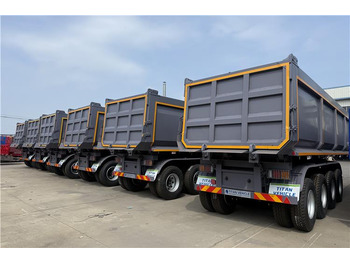 Yeni Damperli dorse nakliyatı için dökme maddeler TITAN 4 Axle 80 Ton Dump Trailer for Sale In Cameroon: fotoğraf 3