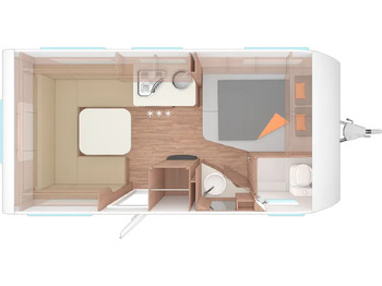 Çekme karavan Weinsberg CaraOne 450 FU 1.500 KG, Fußbodentemp., Radtr: fotoğraf 2