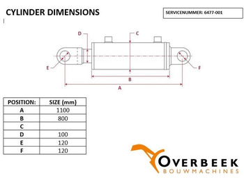 Hidrolik - İş makinaları Komatsu WA470/480 - Cylinder/Zylinder/Cilinder: fotoğraf 5