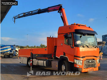 Sal/ Açık kasa kamyon, Vinçli kamyon Renault T 380 4X2 Palfinger PK18002-EH Kran Crane Retarder Standklima Euro 6: fotoğraf 3 Sal/ Açık kasa kamyon, Vinçli kamyon Renault T 380 4X2 Palfinger PK18002-EH Kran Crane Retarder Standklima Euro 6: fotoğraf 3