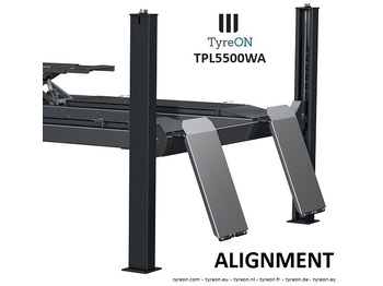 Garaj ekipman TPL5500WA 4 post alignment lift - 5.6 meter runways - Fully integrated free wheels lifting system - 5.5T: fotoğraf 3